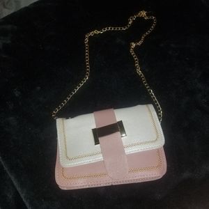 STITCH TRIM FLAP CHAIN BAG